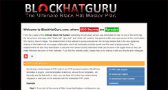 Desktop Screenshot of blackhatguru.com